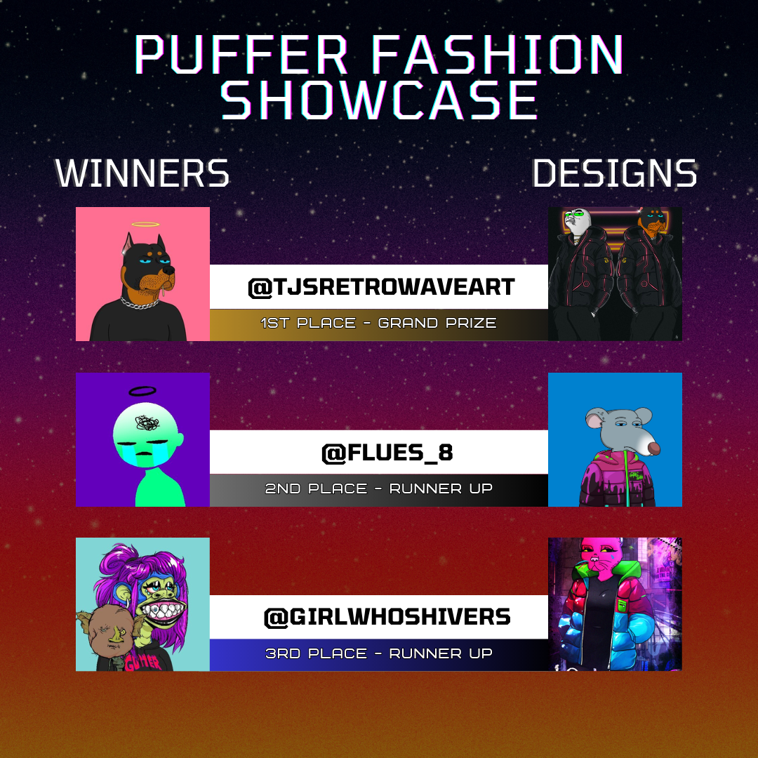 Puffer Fashion Showcase Winners